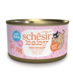 Schesir Baby Complete Chicken & Salmon in Broth for Kittens 70g