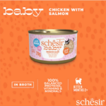 Schesir Baby Complete Chicken & Salmon in Broth for Kittens 70g - Image 4