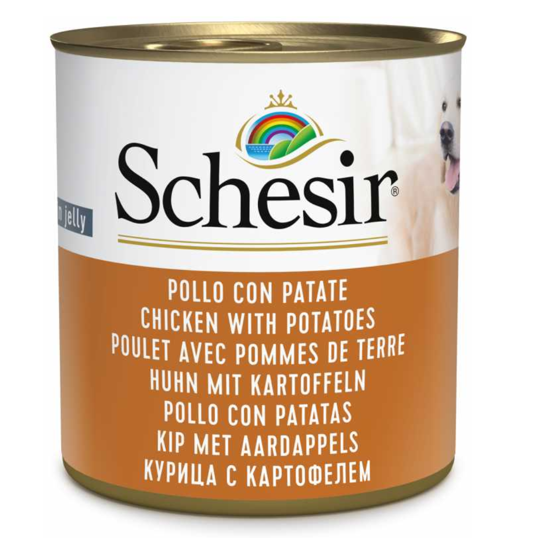 Website_background_-_2026-05-10T132607.074.png Schesir Dog Chicken & Potato 285g - Image 1