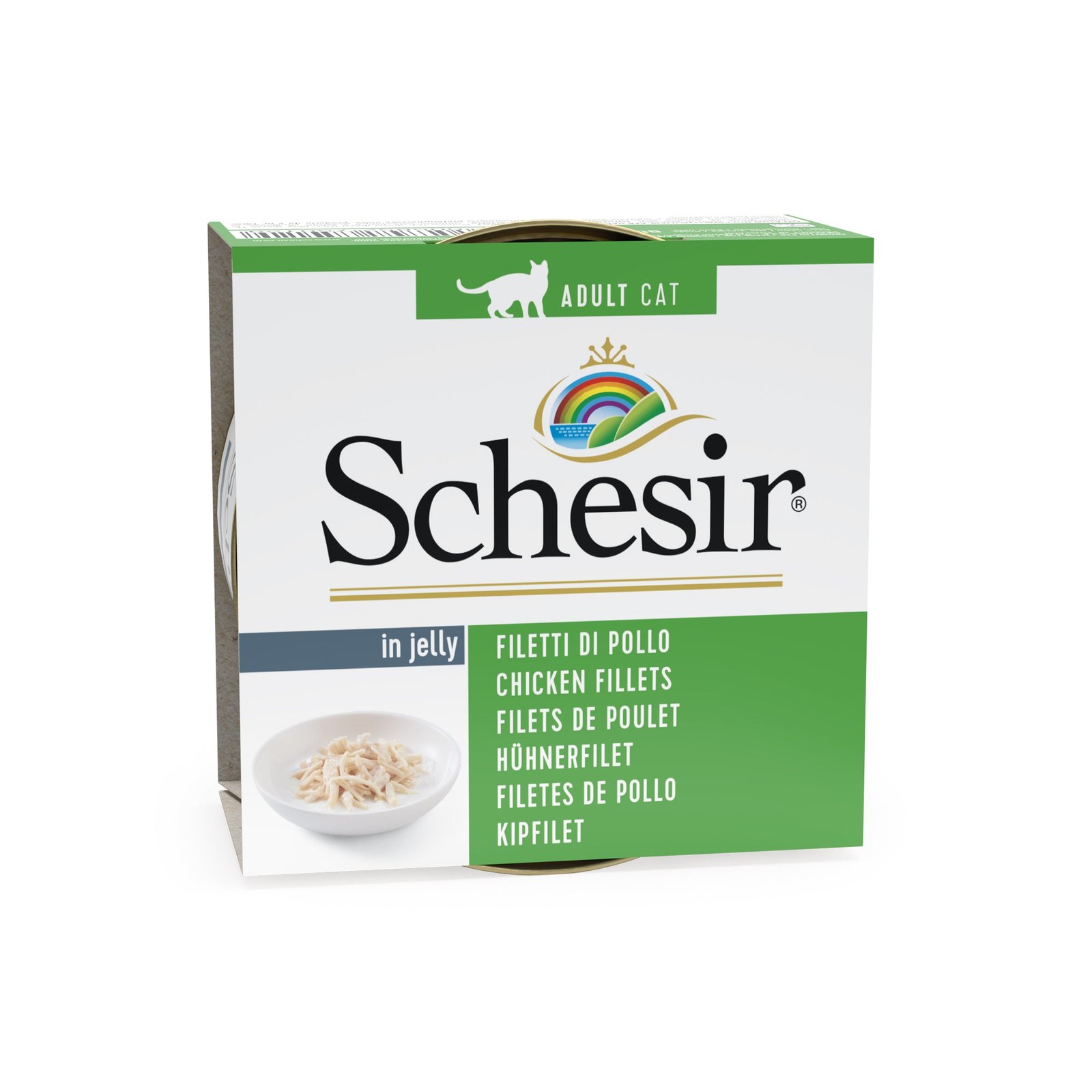 pq2azxwar4aitwgpjwzs.jpg Schesir Cat Chicken & Rice in Jelly 85g Tin - Image 1